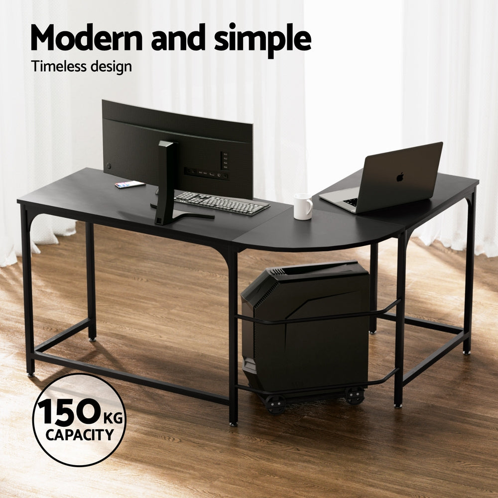Artiss Computer Desk L-Shape Study Desks Ergonomic Office Chair Mesh Chairs