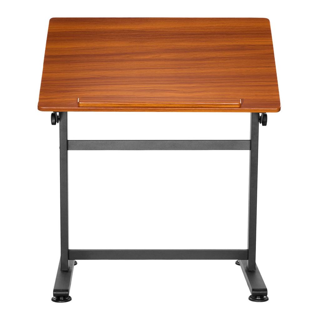 VEVOR Drafting Table Adjustable 0°–90° Tilt Wooden Drawing Desk with H-Frame